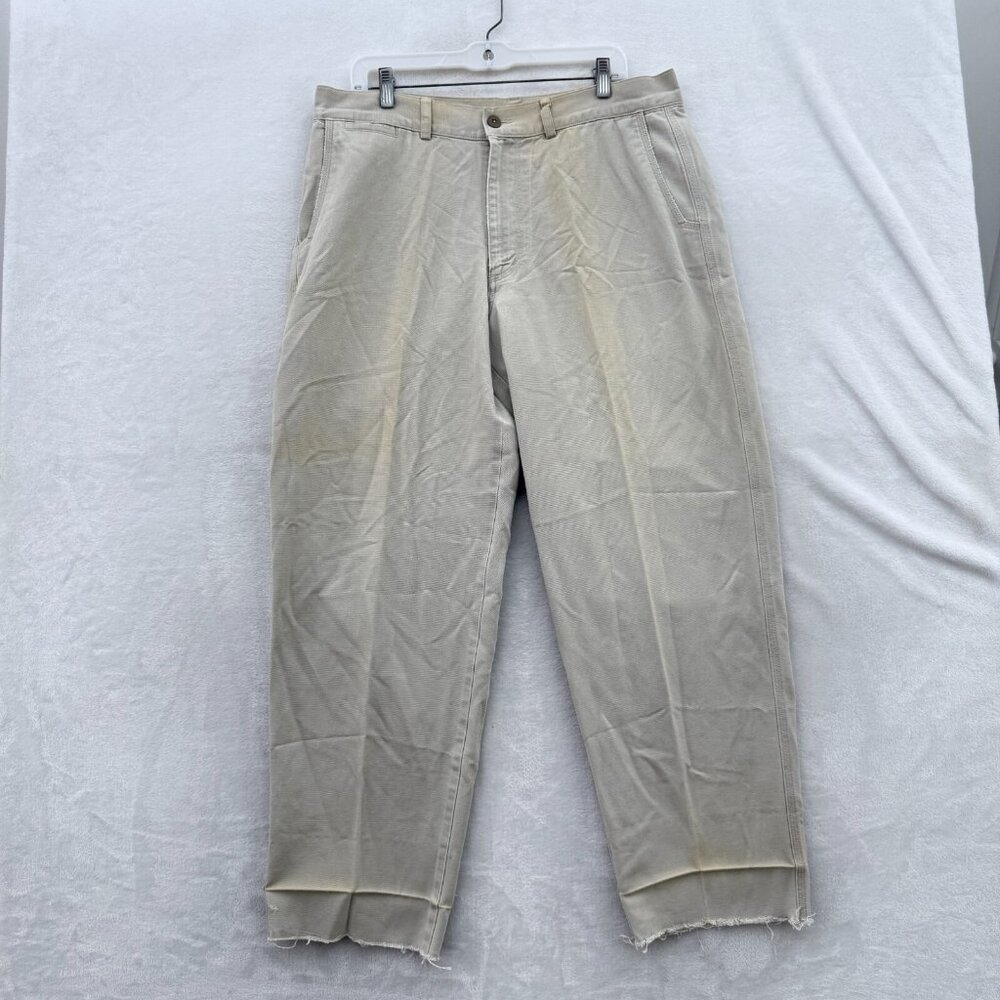 Vintage Patagonia Duck Pants Mens 36x29 Beige Chino Flat Front Canvas Relaxed